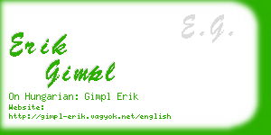 erik gimpl business card